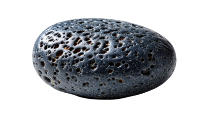 Textured Lava Rock: A detailed image of a smooth, dark lava rock showcasing its unique porous surface, offering a glimpse into geological formations.