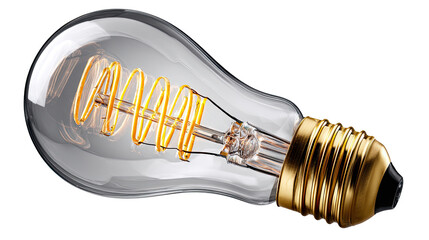 Glowing Edison Bulb: A close-up showcases a classic Edison bulb, its vintage design and warm, spiral filament radiating an inviting glow. The bulb is a symbol of innovation and illumination.