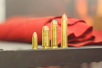 Various large caliber pistol ammunition