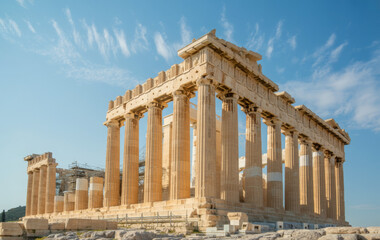 Obraz premium Parthenon on the Acropolis in Athens, Greece 