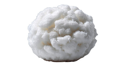 Snowball Isolated: A perfectly formed snowball, a testament to winter's charm and the joy of snow play, isolated to highlight its pristine beauty and texture.