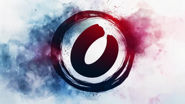 Video A simple design featuring a single circle on a white background, suitable for various uses such as branding, advertising, or decorative purposes