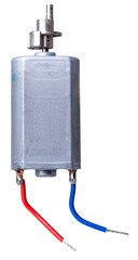 Electric motor with eccentric on an isolated background.