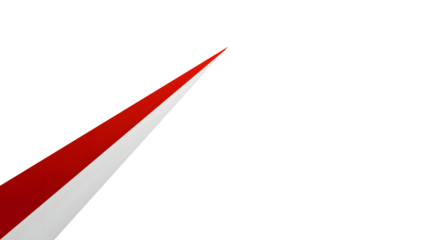 Bold Abstract Red and White Gradient Triangle