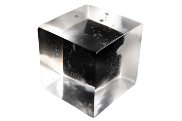 透明氷キューブの高精細テクスチャー素材