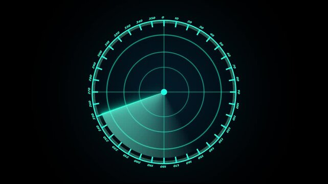 Radar scope overlaying the world map with illuminated city lights, highlighting global tracking intelligence through an interactive red targeting layer
