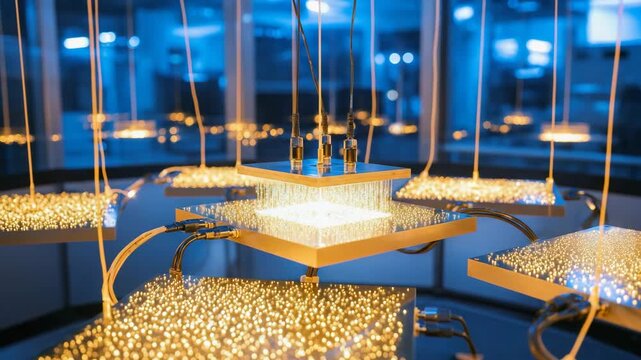 Synthetic Diamond Crystals Growing in Blue Plasma Chamber on Metal