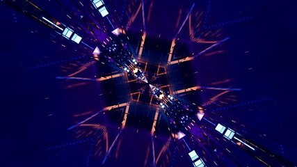 Tunnel video vj loop screensaver live wallpaper background seamless motion for digital projects and presentations