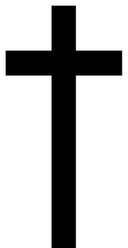 a simple black cross on a , black, builder, cross, crucifix, symbol, against transparent background