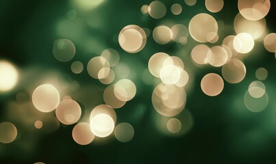 A green background with many small circles