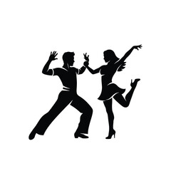 Creative Detailed Jive Dance Step Vector Illustration | Swing Dance Footwork Diagram | Energetic Jive Steps Guide