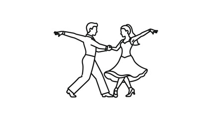 Creative Detailed Jive Dance Step Vector Illustration | Swing Dance Footwork Diagram | Energetic Jive Steps Guide