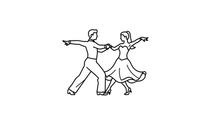 Creative Detailed Jive Dance Step Vector Illustration | Swing Dance Footwork Diagram | Energetic Jive Steps Guide