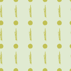 Abstract seamless pattern. Modern style endless background, printable texture with simple hand-drawn lines and dots.