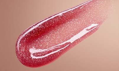 Fototapeta premium A tube of lip gloss with glitter