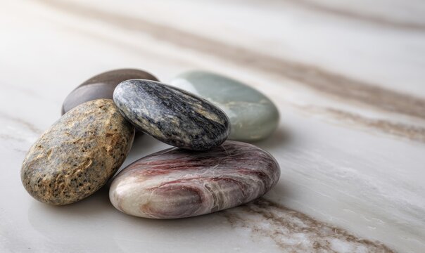 Four rocks are stacked on top of each other