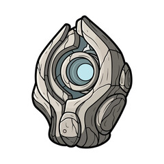 Mystical glowing stone artifact icon
