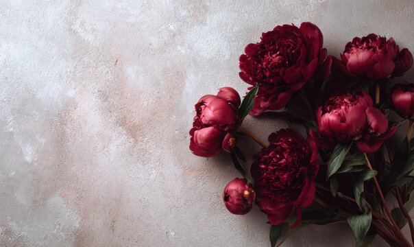 A bouquet of red flowers is on a white background
