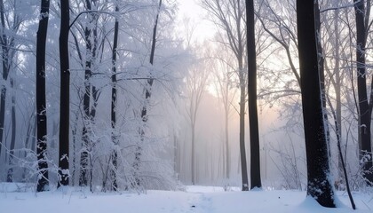 Obraz premium forest in winter