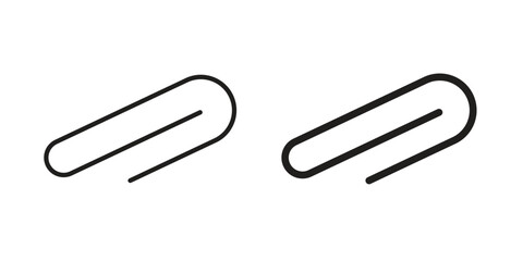 Obraz premium Attachment clip icons logo design, Pictogram Icons