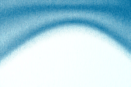 Close-Up of Cyan Halftone Gradient on Printed Paper