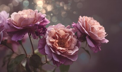 Three pink flowers are in a vase
