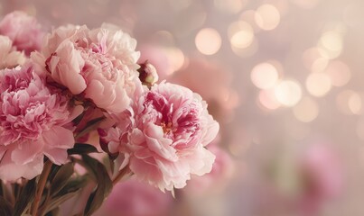 Fototapeta premium A bouquet of pink flowers