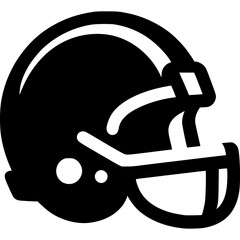 Naklejka premium Football Helmet Icon Vector