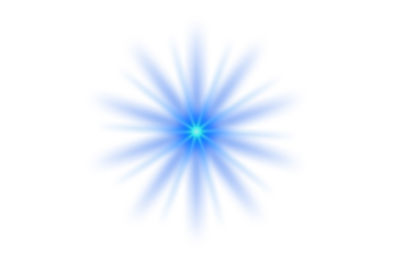 Glow, blue radiant burst, neon shine with sharp light rays and dynamic star-shaped illumination creating a strong futuristic highlight.