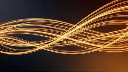 A dynamic display of fluid light trails against a gradient background, representing energy and motion, conveying a sense of energy, and modern elegance. vector illustration