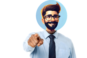 angry businessman with his fist