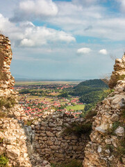 View from Rasnov Fortress Transylvania Romania