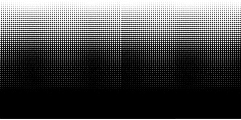 Dotted halftone gradient texture. Vanishing polka dot background. Repeating dots gradation pattern background. Black fading comic pop art overlay backdrop. Raster effect wallpaper.