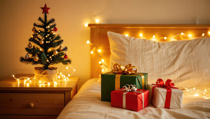Beautiful Christmas photo interior background
