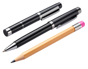 Modern Stationery Trio with Subtle Productivity Theme PNG