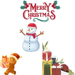  Merry Christmas Festive Elements Collection