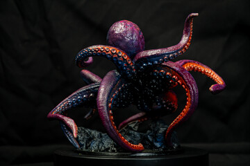 Kraken animal on isolated background