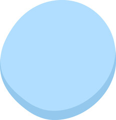 Rounded Blob Shape with Shadow