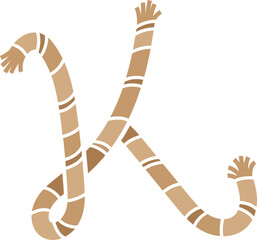 Rope Concept Letter K Logo