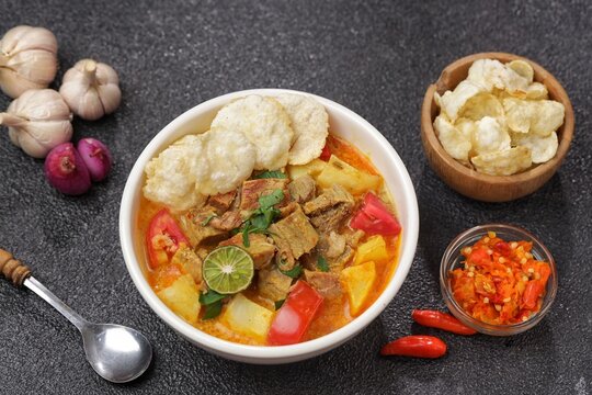 Soto Betawi is a type of soto from the DKI Jakarta area