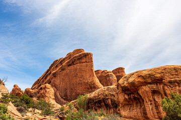Fototapeta premium Sandstone formation at Arches National Park. 