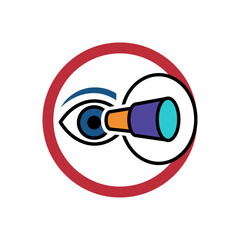 future vision looking through telescope innovation and discovery in business depicting foresight perfect for technology and strategic planning