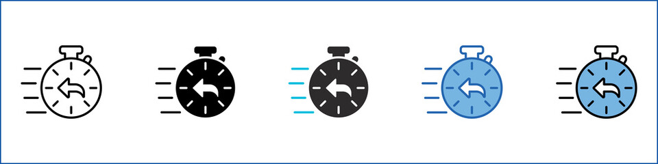 Response Single Icon Multistyle Illustration