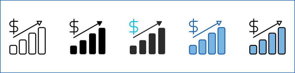 Sales Single Icon Multistyle Illustration