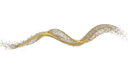 Golden Glitter Stream: A delicate, swirling stream of golden glitter cascades and shimmers, creating a sense of ethereal beauty and sparkle.