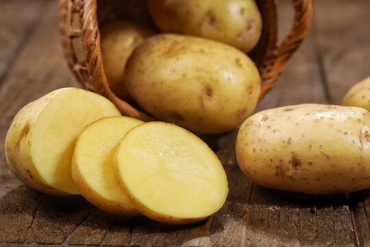 Kentang. Potato is a type of tuber that is rich in nutrients and has various health benefits.. Potato isolated