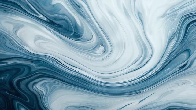 Marble Swirls: An abstract composition of swirling, liquid-like forms in varying shades of blue, creating a mesmerizing pattern that evokes feelings of fluidity and depth. 