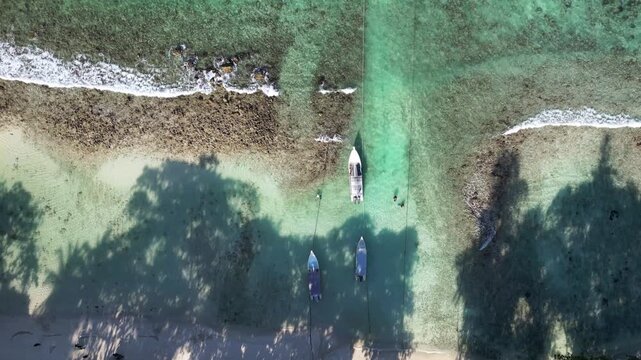 Weh Island, Pulau Weh, sea and beach aerial landscape in Aceh, Indonesia. Ocean landscape for snorkeling and scuba diving
