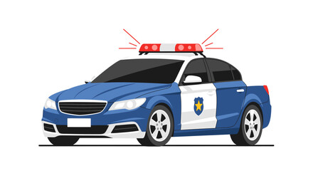 police car vector illustration