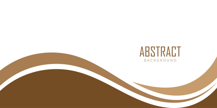abstract creative minimalist brown dynamic wavy shapes design for business card, poster, background.